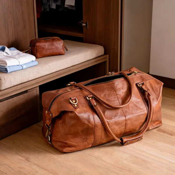 Craftshades_20_Inch_Brown_Duffle_Leather_Bag