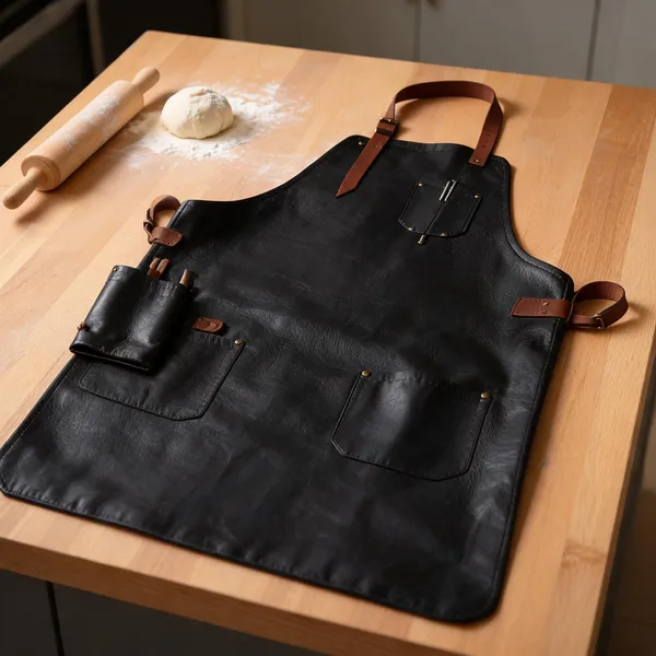 Craftshades_Personalized_Top_Grain_Leather_Workshop_Apron_With_Pockets_For_Men,_Hand_Crafted_Woodworking_Apron,_Artist_Full_Apron,_Best_Gardening_Apron