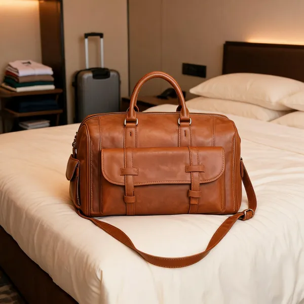 22_Inch_Buffalo_Leather_Duffle_Bag_With_Shoes_Compartment