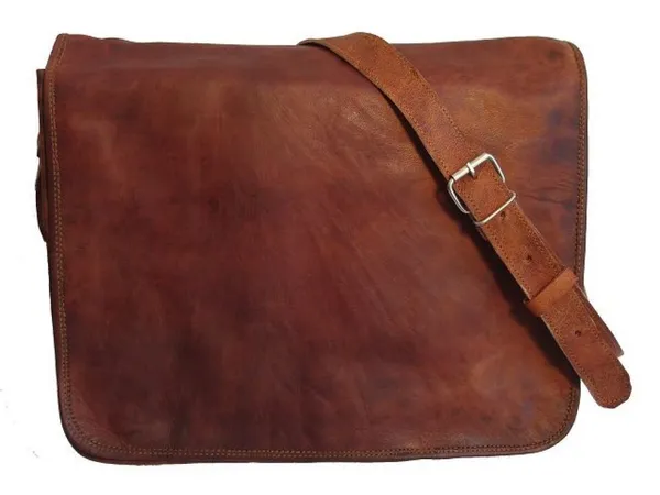 13_Inches_Luxury_Style_Genuine_Leather_Cross_Body_Shoulder_Bag_Handmade_Bag