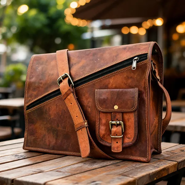 7_Inches_Luxury_Style_Genuine_Leather_Cross_Body_Shoulder_Bag_Handmade_Bag