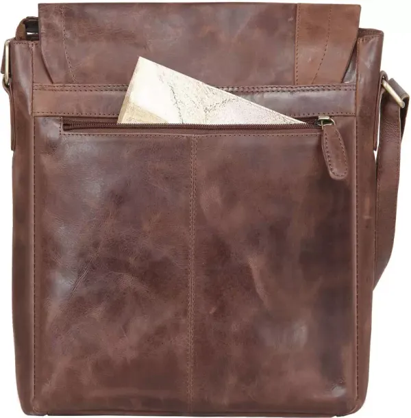 Craftshades_–_9*11_Inch_Men_Brown_Sling_Bag_|_100%_Genuine_Leather
