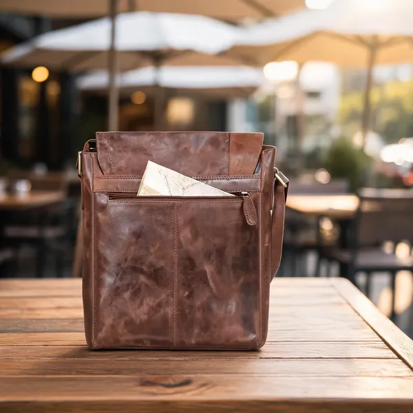 Craftshades_–_9*11_Inch_Men_Brown_Sling_Bag_|_100%_Genuine_Leather