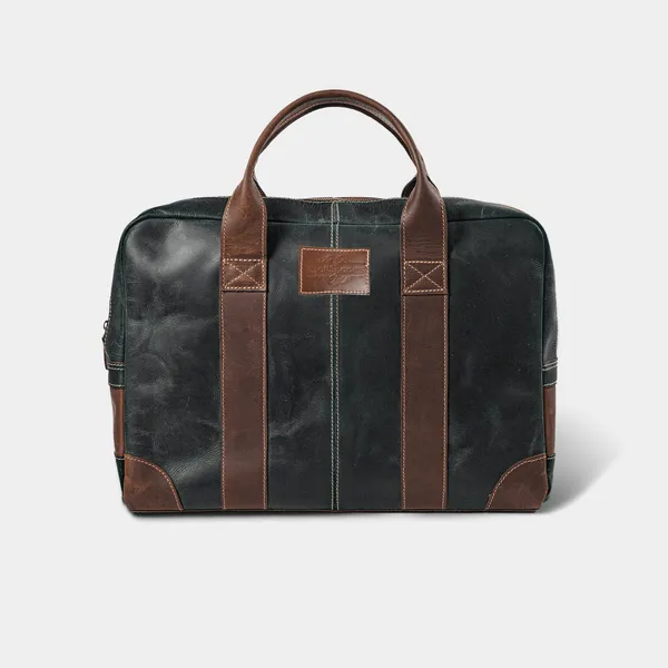 Buffalo_Leather_Briefcase-_Green_Bag