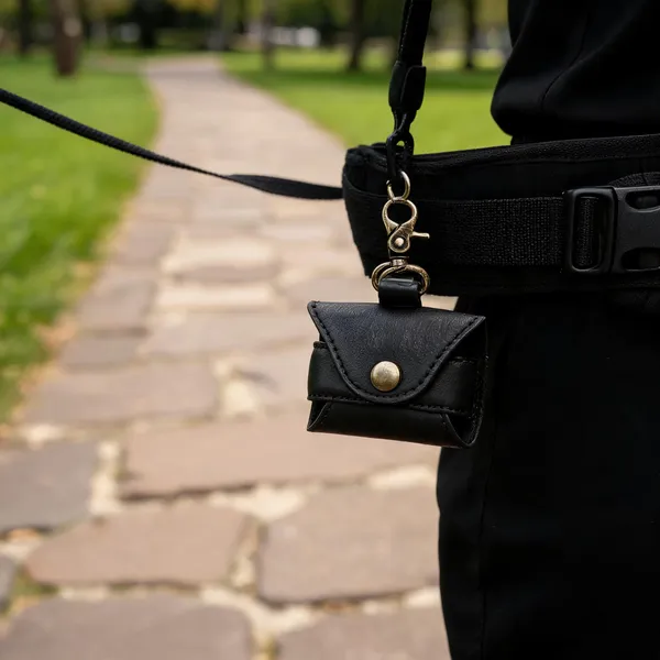 Premium_Black_Leather_Dog_Poop_Bag_Dispenser