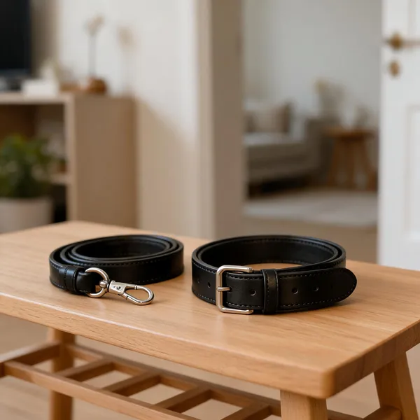 Classic_Black_Leather_Dog_Collar_–_Adjustable_&Amp;_Durable