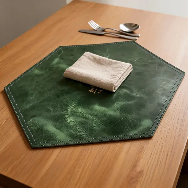 Premium_Leather_Hexa_Placemats_–_Elegant_Dining_&Amp;_Office_Table_Protection