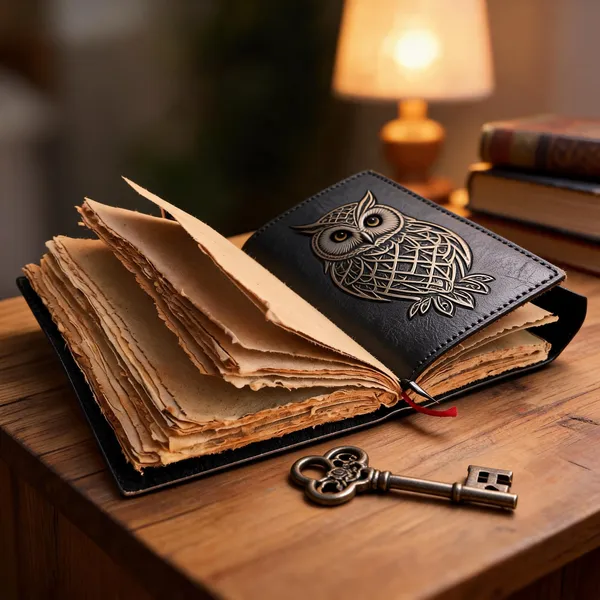 Celtic_Owl_Wisdom_Leather_Diary_With_Antique_Lock