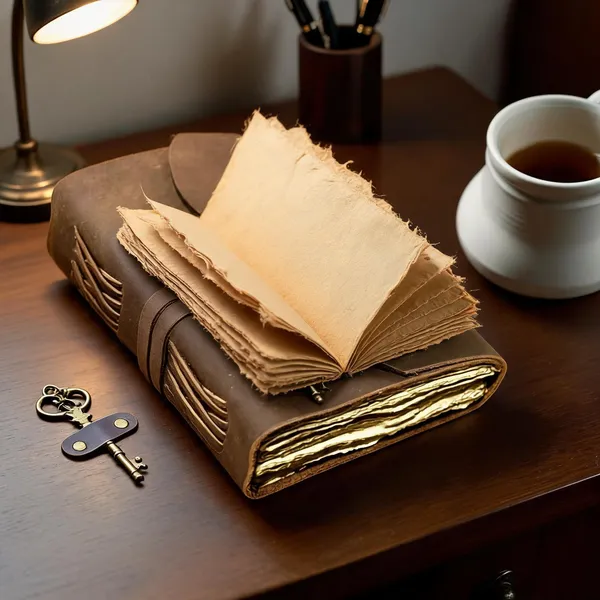 Handmade_Leather_Diary_With_Key