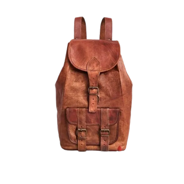 Craftshades_-_Handcrafted_13*18_Inch_Large_Goat_Leather_Backpack_|_100%_Genuine_Leather