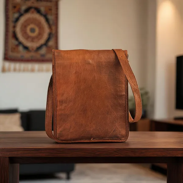 Craftshades_-_9*11_Inches_Full_Flap_Handcrafted_Goat_Leather_Sling_Bag_|_100%_Genuine_Leather