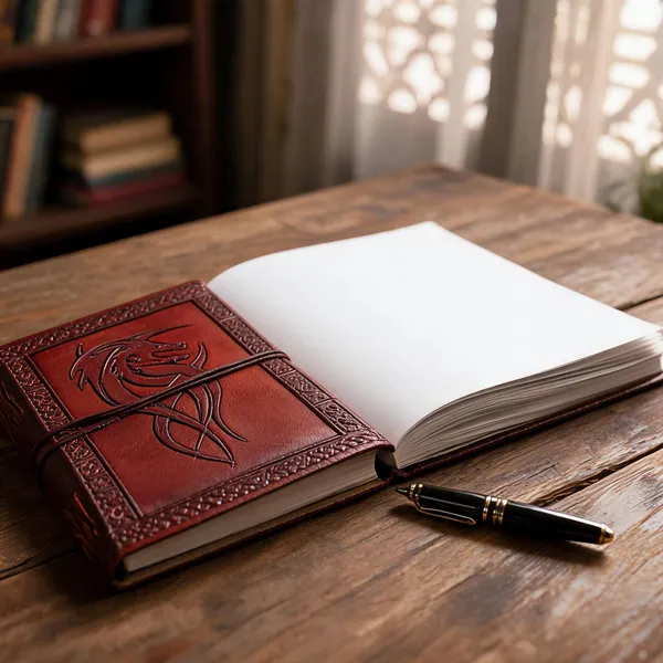 Craftshades_–_Vintage_Dragon_Embossed_Unique_Design_7″5_Handcrafted_Leather_Journal/Diary_200_Page_|_100%_Genuine_Leather