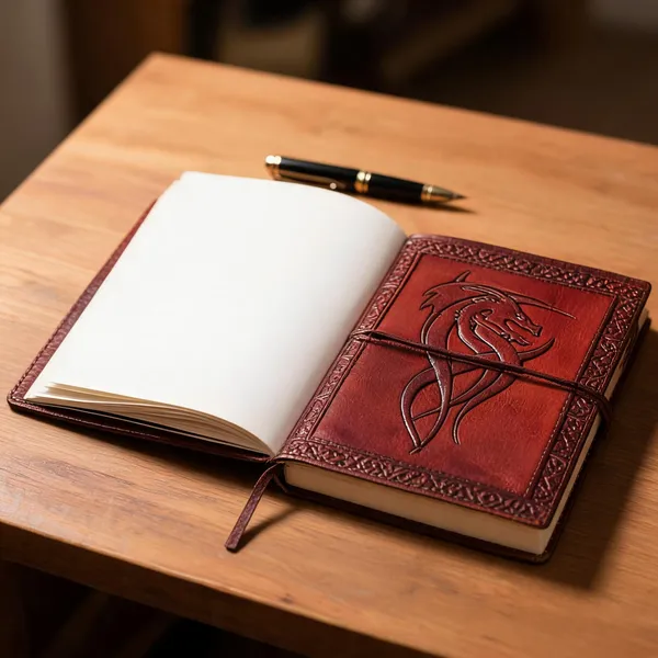 Craftshades_–_Vintage_Dragon_Embossed_Unique_Design_7″5_Handcrafted_Leather_Journal/Diary_200_Page_|_100%_Genuine_Leather