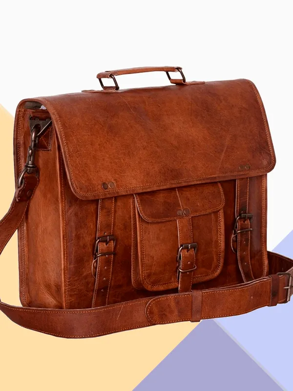 Craftshades_Leather_Satchel_Briefcase,_15"_Laptop_Messenger_Shoulder_Bag_For_Men_By_Craftshades