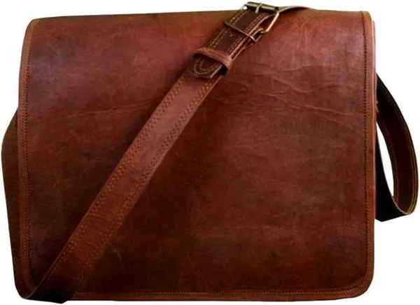 Craftshades_–_15"11_Vintage_Handcrafted_Leather_Laptop_Bag_Without_Pocket_|_100%_Genuine_Leather