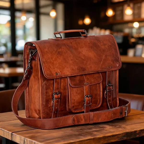 Craftshades_–_Vintage_Single_Pocket_18″13_Handcrafted_Leather_Laptop_Bag_|_100%_Genuine_Leather