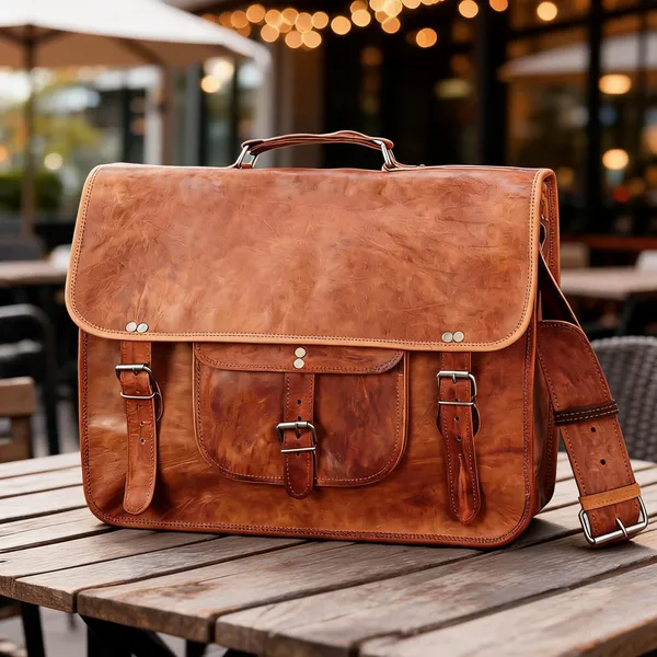 Craftshades_–_Vintage_Single_Pocket_13"10_Handcrafted_Leather_Laptop_Bag_|_100%_Genuine_Leather
