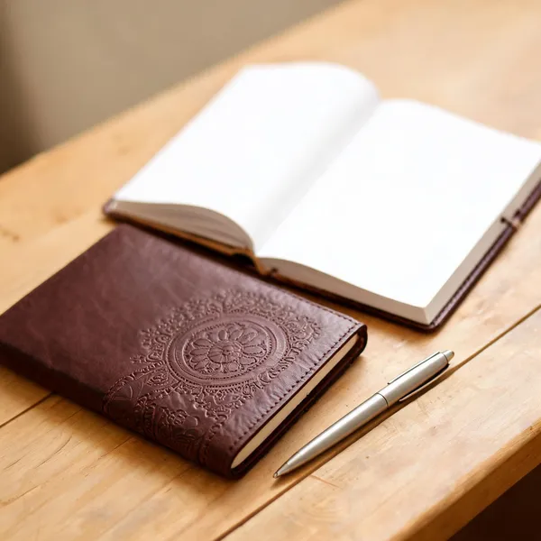 Craftshades_–_Rangoli_Embossed_Design_7″5″_Handcrafted_Leather_Journal/Diary_200_Page_|_100%_Genuine_Leather