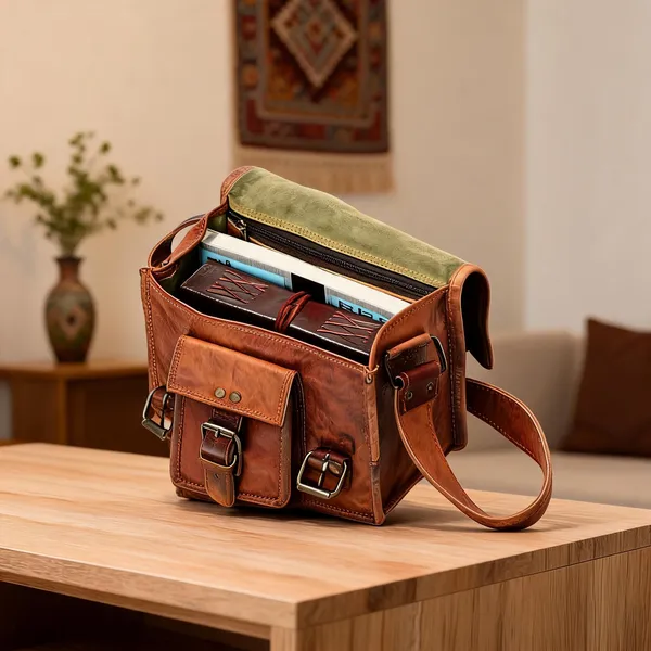 Craftshades_–_11*15_Inch_Front_Pocket_Handcrafted_Mini_Satchel_Goat_Leather_Bag_|_100%_Genuine_Leather