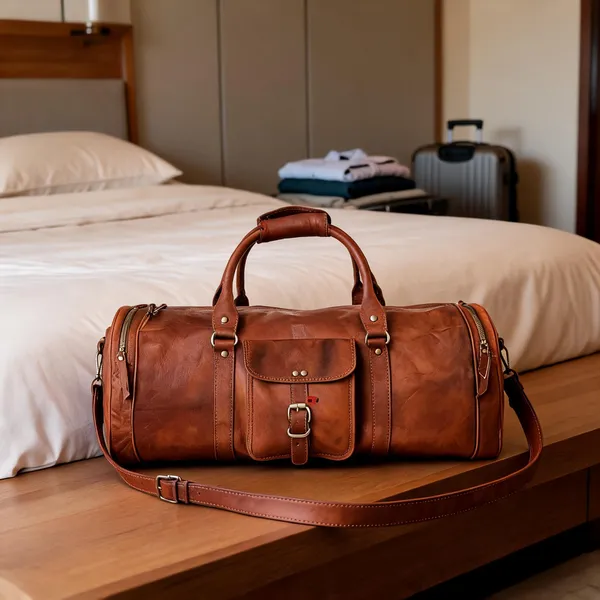 Craftshades_-_Handcrafted_28"_Curved_Duffle_Leather_Bag_|_100_Genuine_Leather