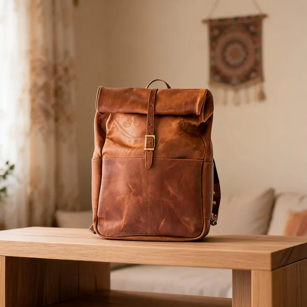 Craftshades_-_100%_Genuine_Roll_13*18_Inch_Goat_Leather_Shoulder_Backpack_|_Unisex