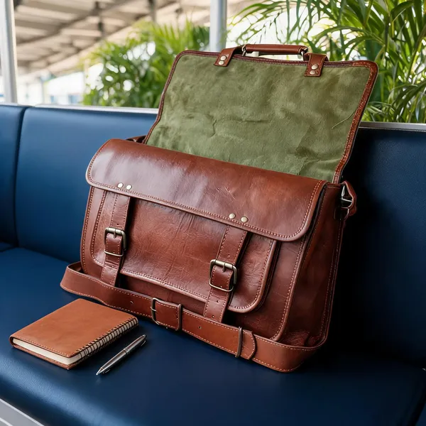 Craftshades_–_Double_Strip_Handcrafted_Messenger_Leather_Bag_(Brown)_|_100%_Genuine_Leather
