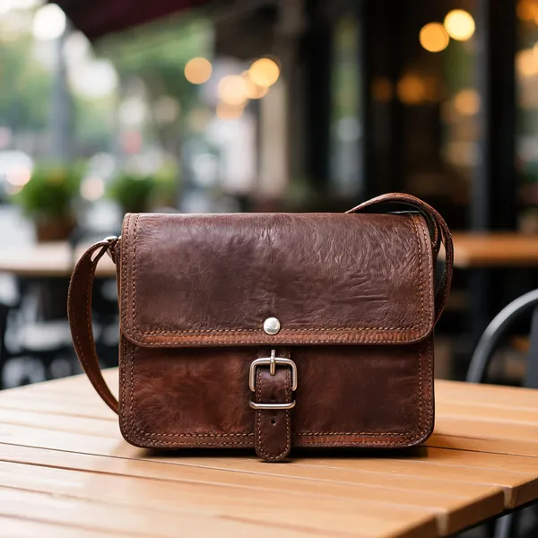 Craftshades_–_5*7_Inch_Pocket_Handcrafted_Sling_Goat_Leather_Bag_(Tan)_|_100%_Genuine_Leather