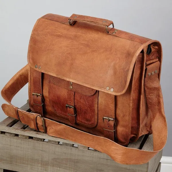 Craftshades_–_15″_With_Pocket_Handcrafted_Messenger_Leather_Bag_|_100%_Genuine_Leather