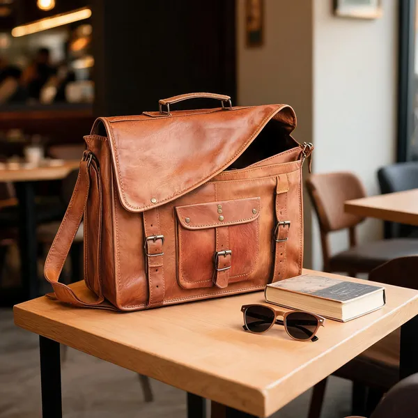 Craftshades_–_15″_With_Pocket_Handcrafted_Messenger_Leather_Bag_|_100%_Genuine_Leather