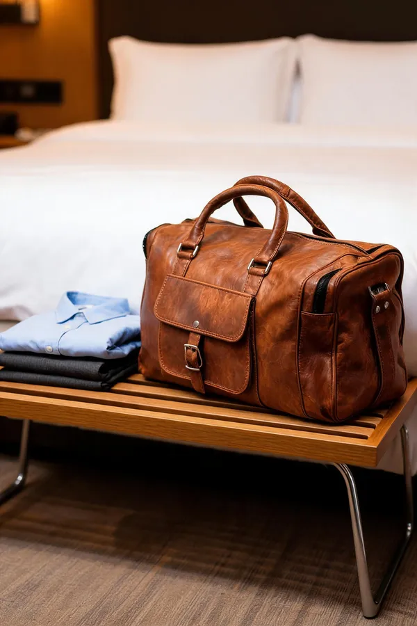 Craftshades_–_Edge_Handcrafted_24″_Duffle_Leather_Bag_(Brown)_|_100%_Genuine_Leather