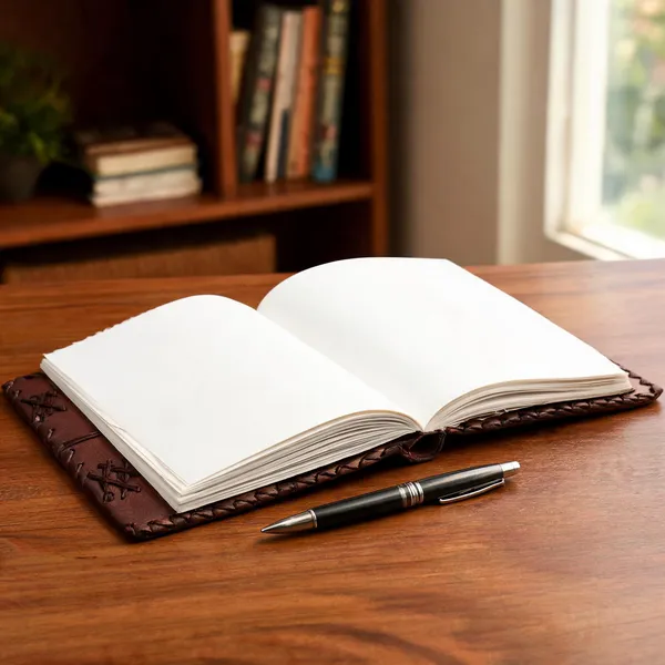 Craftshades_–_Plain_Brown_Shaded_7″5_Handcrafted_Leather_Journal/Diary_200_Page_|_100%_Genuine_Leather