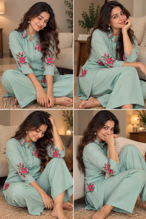 Mint_Floral_Aqua_Co-ord_Set