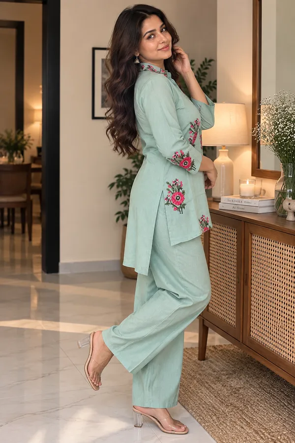 Mint_Floral_Aqua_Co-ord_Set