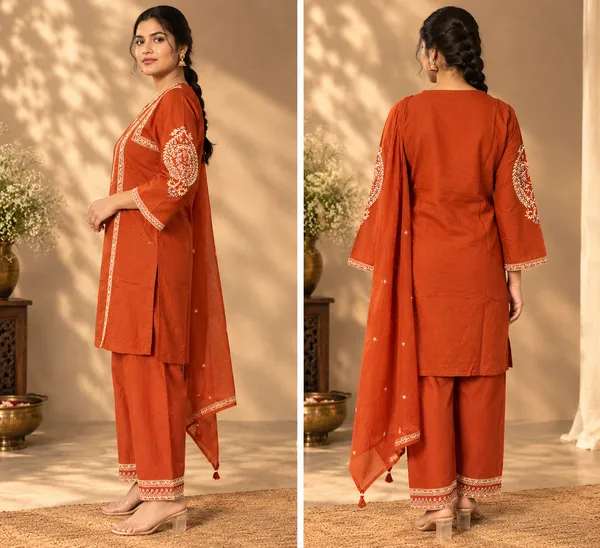 Brick_Orange_Edit_Kurta_Set