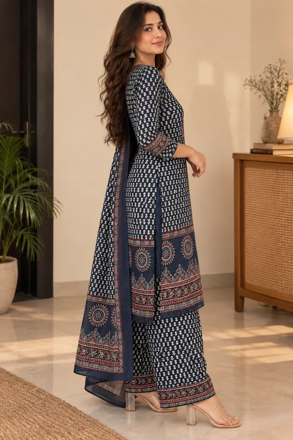 Indigo_Printed_Kurta_Set