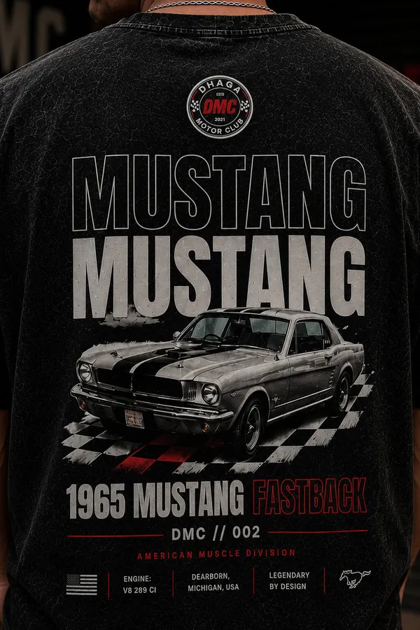 Personalized_Mustang_Fastback_Oversized_Acid_Wash_T_Shirt_Add_Your_Name
