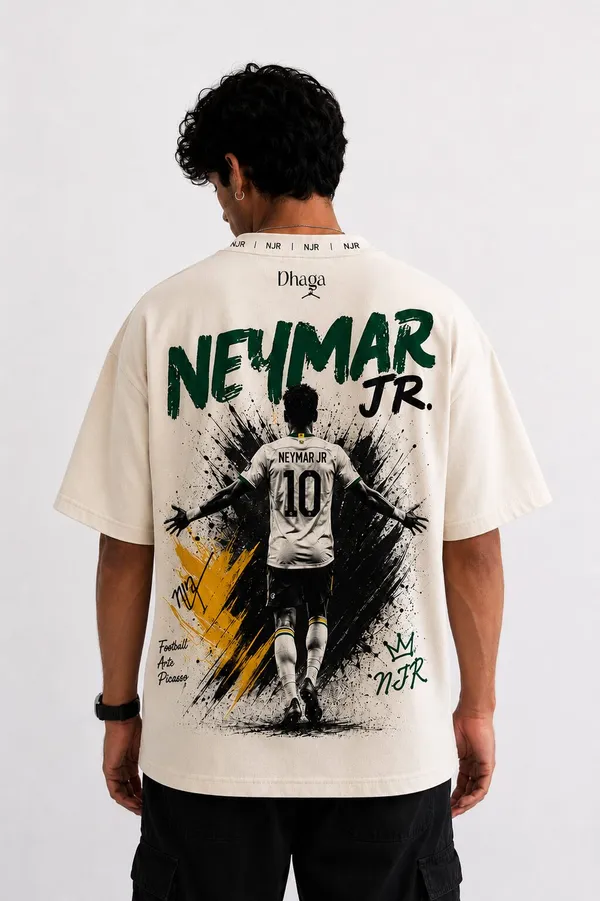 Neymar_Jr_Oversized_Off_White_T_Shirt_Premium_Football