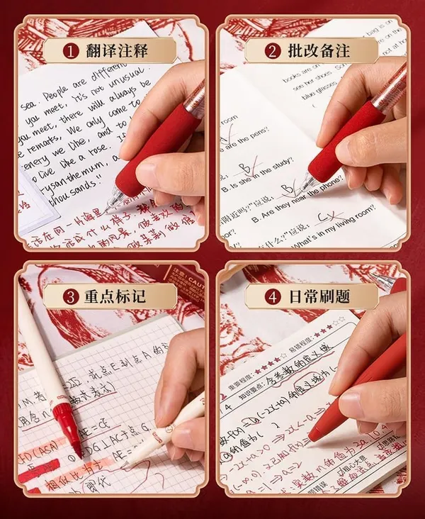 Red_Six_Piece_Assorted_Writing_Pen_Set_Pack_Of_2