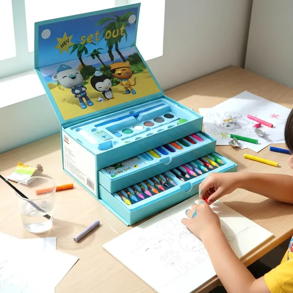 Blue_Three_Tier_Art_And_Colouring_Set_For_Kids