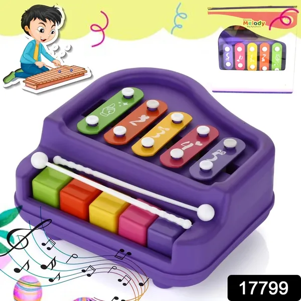 Multicolor_2_In_1_Five_Key_Xylophone_And_Piano_Musical_Toy_For_Kids
