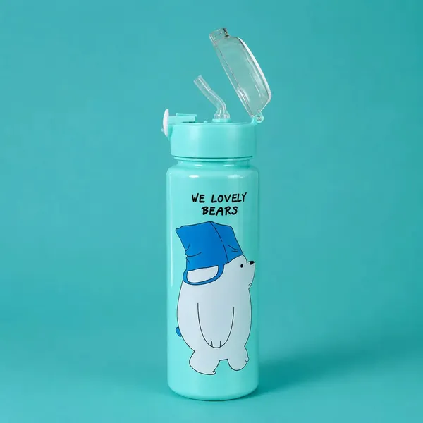 Multicolor_Bear_Print_Flip_Top_Water_Bottle_For_Kids_Pack_Of_2