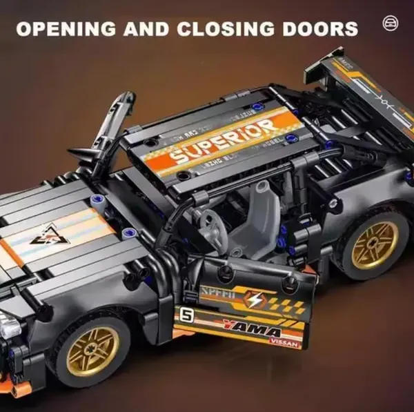 Black_&_Orange_520_Piece_Supercar_Building_Block_Set