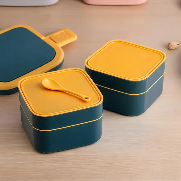 Teal_Teal_Plastic_Dual_Layer_Square_Lunch_Box_With_Spoon_Pack_Of_2