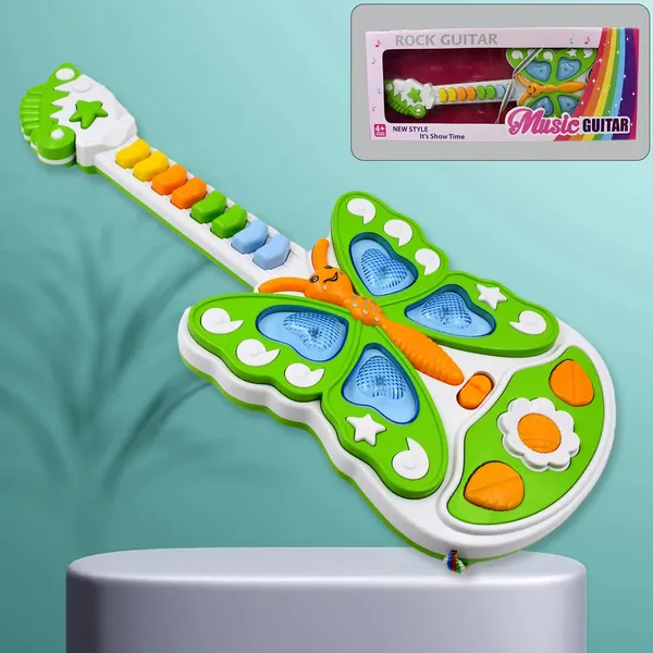 Multicolor_Butterfly_Rock_Guitar_Musical_Toy_With_Light_For_Kids