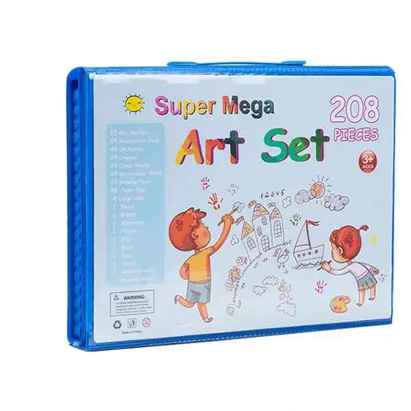 Multicolor_Piece_Kids_Art_Set_With_Carrying_Case