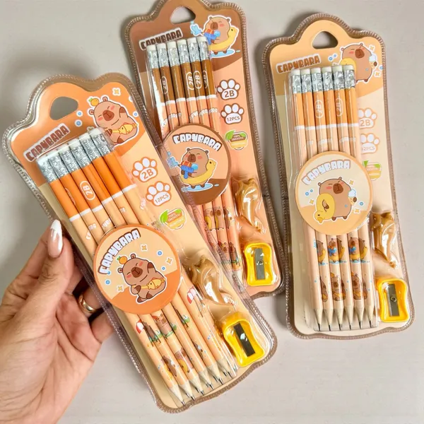 Multicolor_Capybara_2B_Pencil_Set_With_Sharpener_For_Students_Pack_Of_2