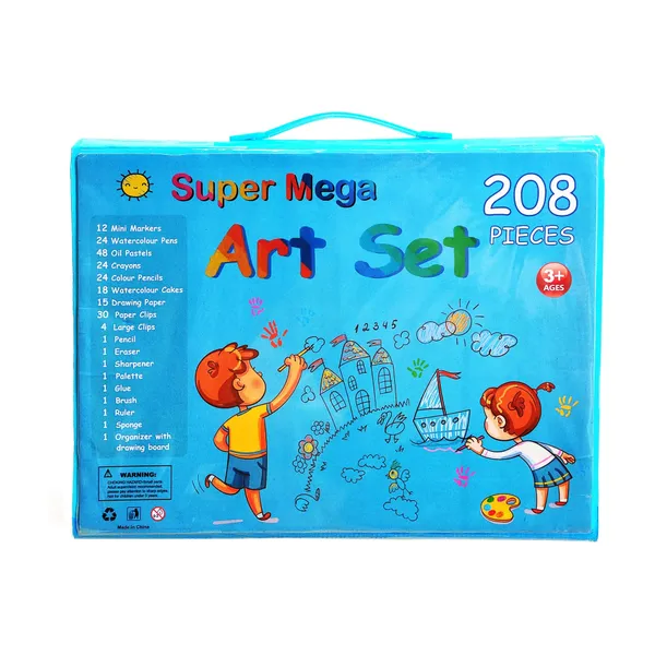 Multicolor_Piece_Kids_Art_Set_With_Carrying_Case