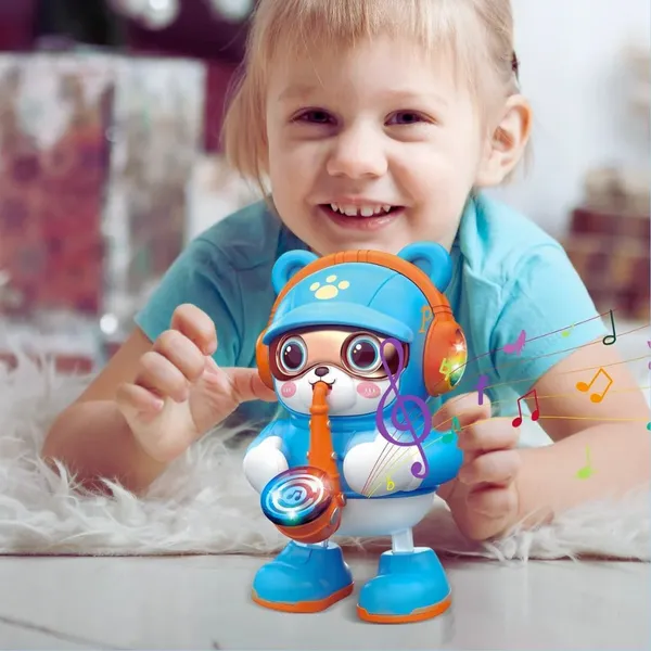 Blue_Musical_Robot_Toy_With_Saxophone_And_Drum_For_Kids
