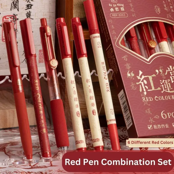 Red_Six_Piece_Assorted_Writing_Pen_Set_Pack_Of_2