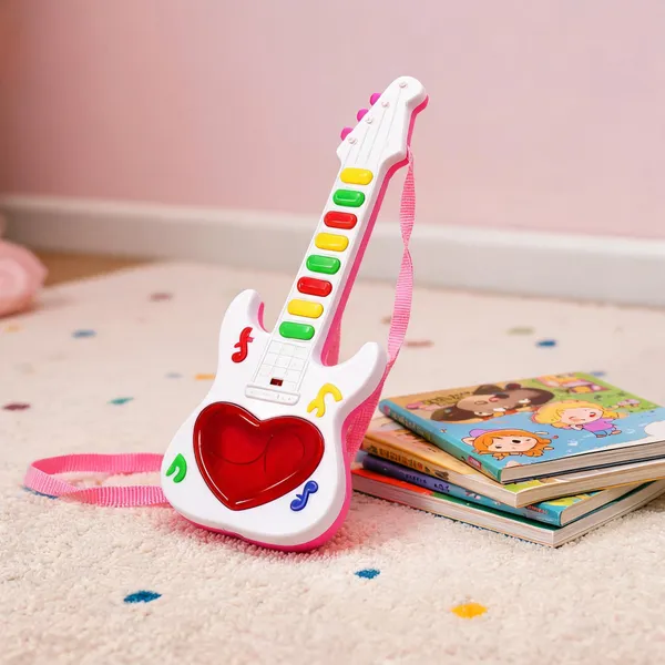 Pink_Musical_Guitar_Toy_With_Light_And_Sound_For_Kids